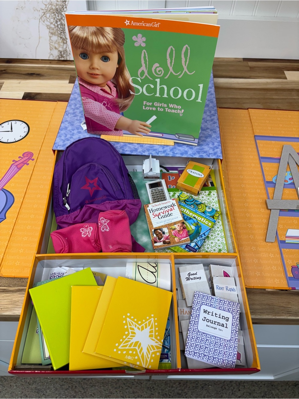 American Girl Doll retired Super School Playset Backpack